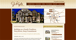 Desktop Screenshot of jkylehomes.com