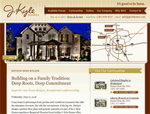 Tablet Screenshot of jkylehomes.com